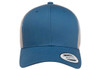 Yupoong 6606 Retro Trucker Cap | Steel Blue/ Silver