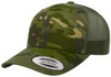 Yupoong 6606 Retro Trucker Cap | Multicam Tropic/ Green
