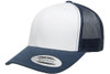 Yupoong 6606 Retro Trucker Cap | Navy/ White/ Navy