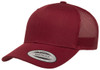 Yupoong 6606 Retro Trucker Cap | Cranberry