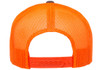 Yupoong 6606 Retro Trucker Cap | Charcoal/ Neon Orange