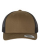 Yupoong 6606 Retro Trucker Cap | Coyote Brown/ Black