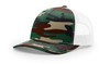 Richardson 112P Printed Trucker Cap | Army Camo/ White