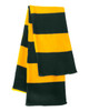 Sportsman SP02 Striped Rugby Scarf | Forest/ Gold