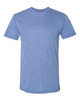 American Apparel TR401W Unisex Tri-Blend Track T-shirt | Athletic Blue