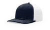 Richardson 312  Twill Black Trucker Hat | Navy/ White