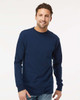 4820 M&O Adult Gold Soft Touch Long Sleeve T-shirt | Deep Navy