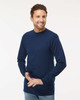 4820 M&O Adult Gold Soft Touch Long Sleeve T-shirt | Deep Navy