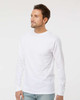 4820 M&O Adult Gold Soft Touch Long Sleeve T-shirt | White