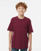 4850 M&O Youth Gold Soft Touch T-shirt | Maroon