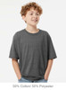 4850 M&O Youth Gold Soft Touch T-shirt | Dark Heather
