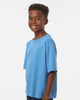 4850 M&O Youth Gold Soft Touch T-shirt | Heather Turquoise
