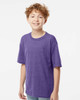 4850 M&O Youth Gold Soft Touch T-shirt | Heather Purple