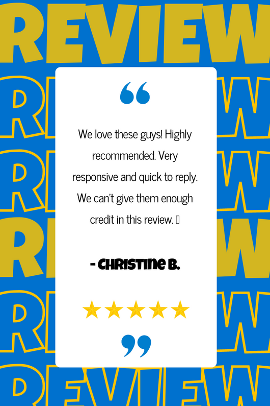 5 Star Customer Review: Christine B. 