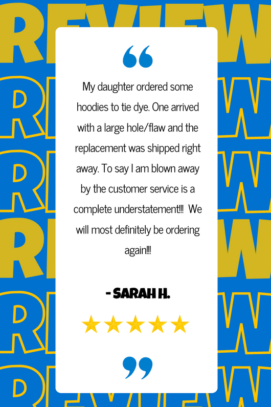 5 Star Customer Reviews: Sarah