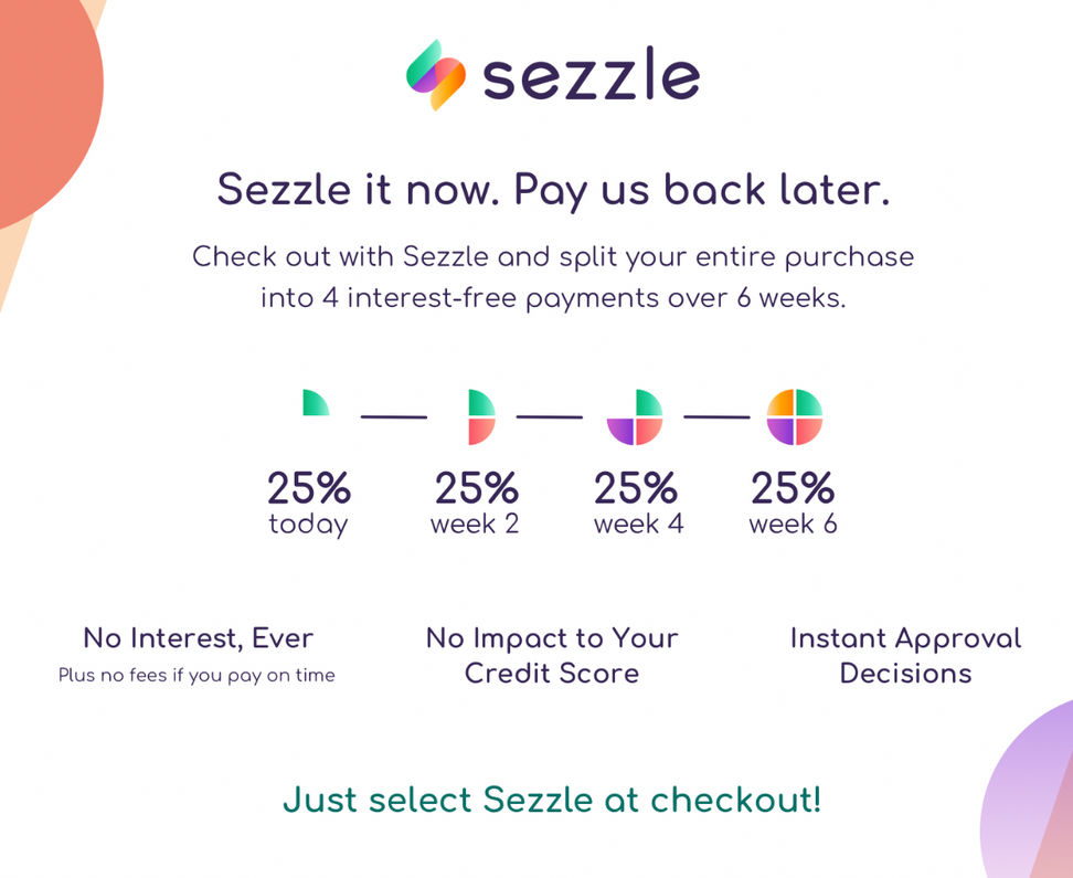 We Have Sezzle!