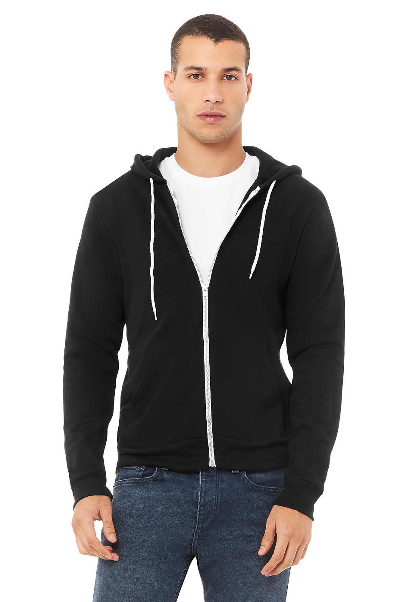 Bella + Canvas 3739 Unisex Sponge Fleece Full-Zip Hoodie | T-shirt.ca