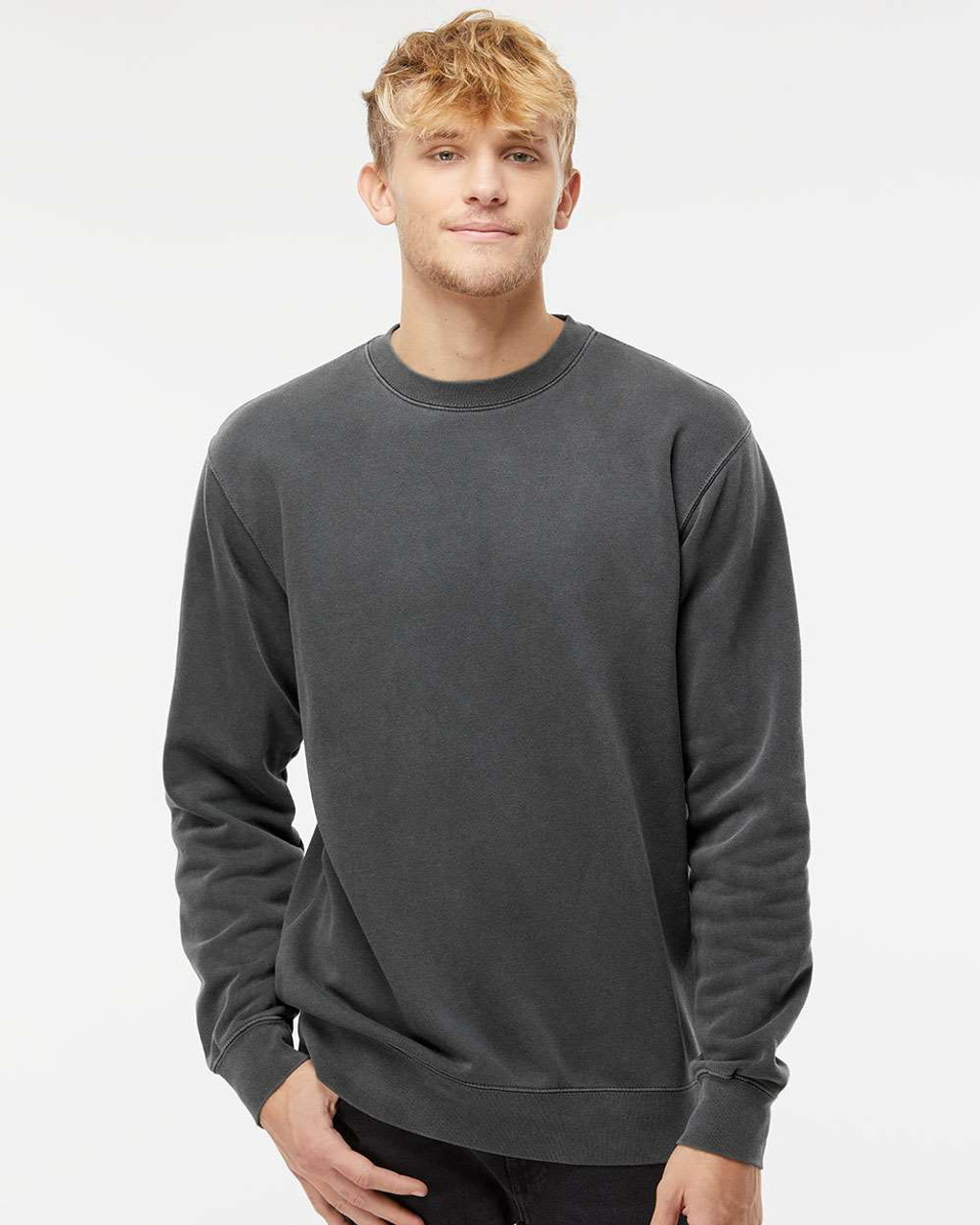 ITC Mens Crewneck Sweatshirt-SS3000-Small-Army Hther at