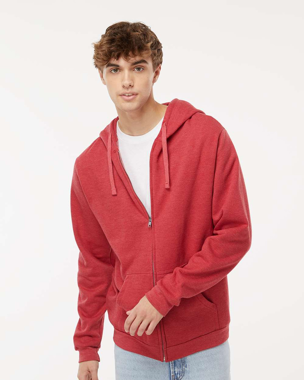 M&O Unisex Zipper Fleece Hoodie | T-Shirt.ca