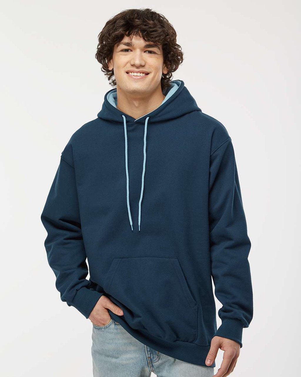 King Athletics KF9041 Two Tone Hooded Sweatshirt