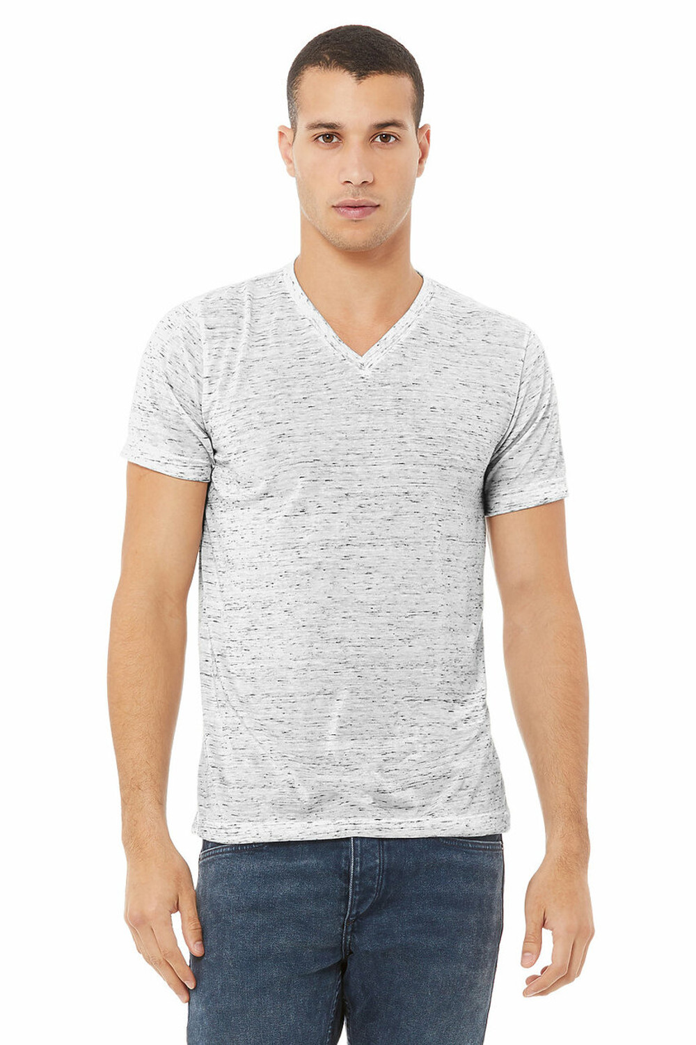 White Textured Jersey T-Shirt