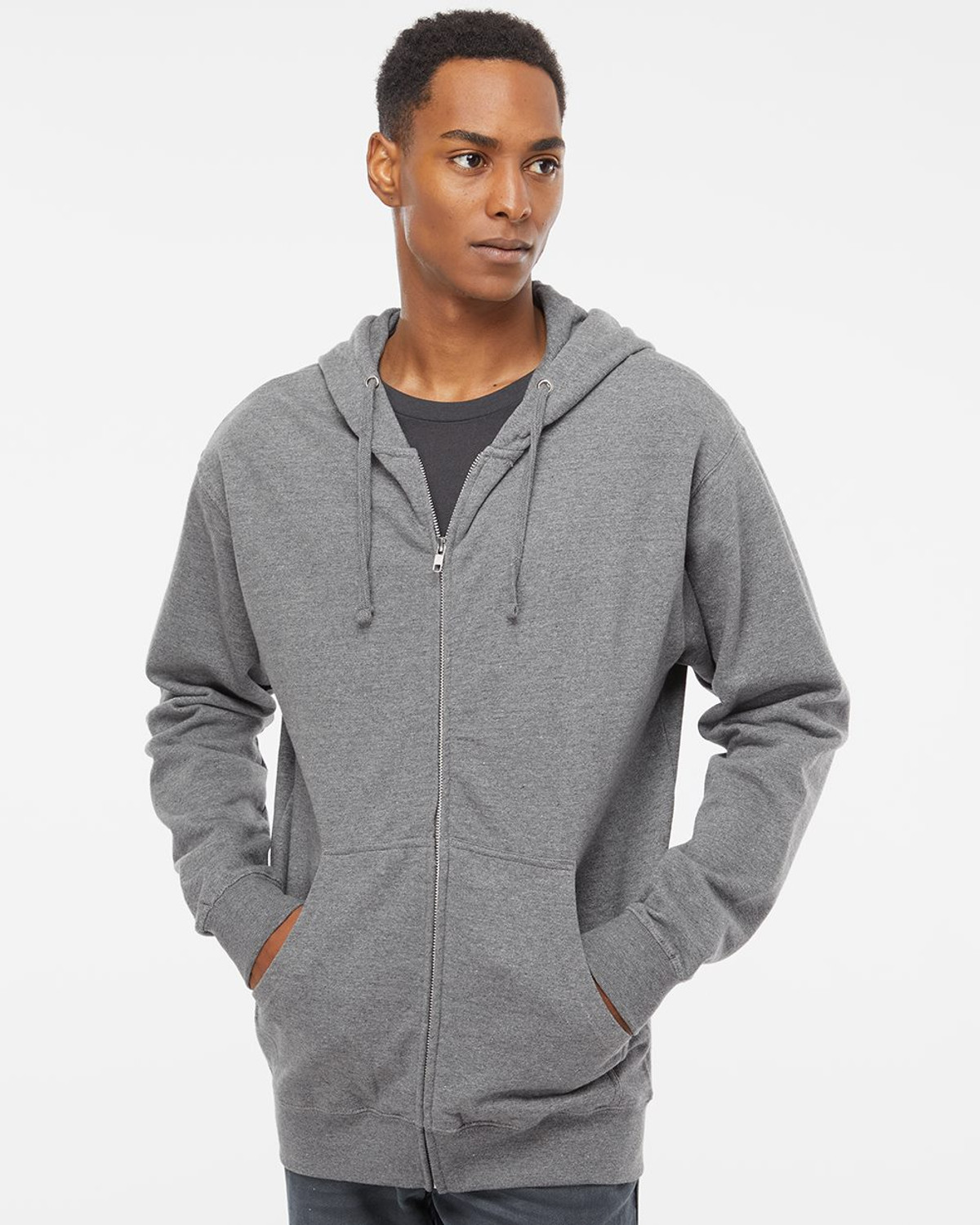 Independent SS4500Z Midweight Zip Hooded Sweatshirt