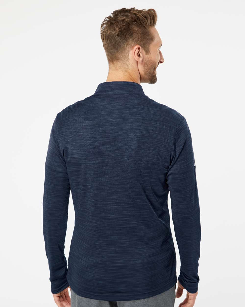 Adidas A475 Lightweight Mélange Quarter-Zip Pullover Shirt - T