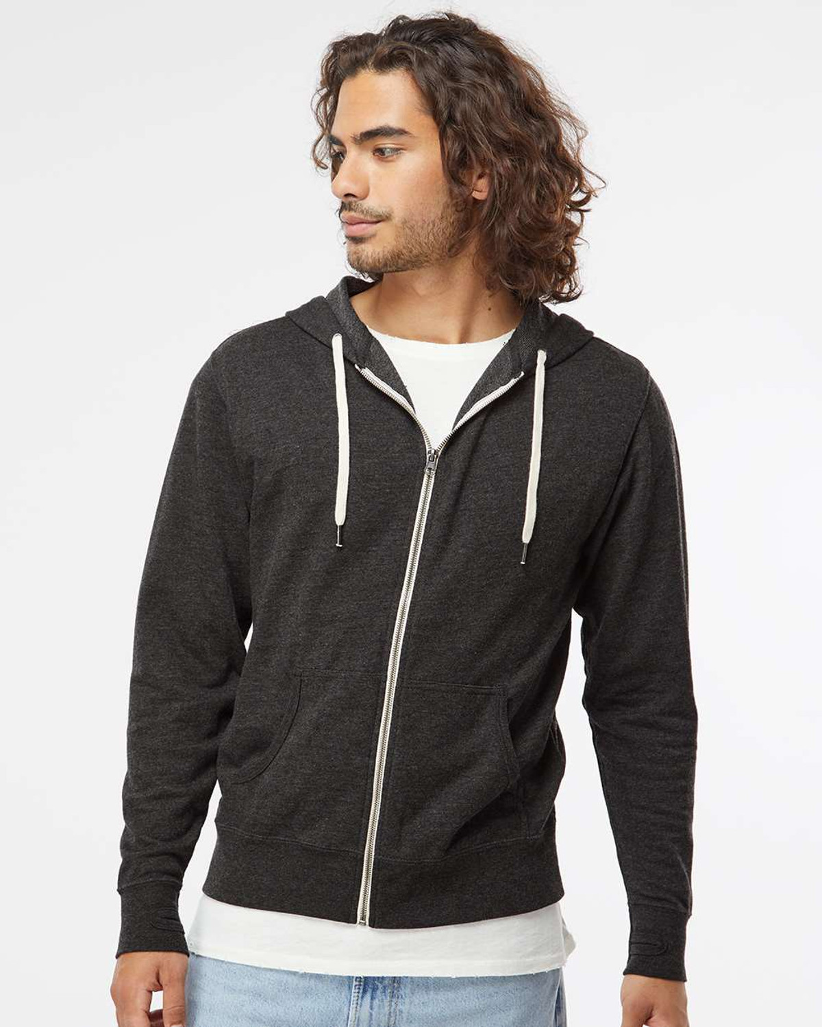 Independent Trading Co. SS1000Z Icon Lightweight Loopback Terry Full-Zip  Hoodie