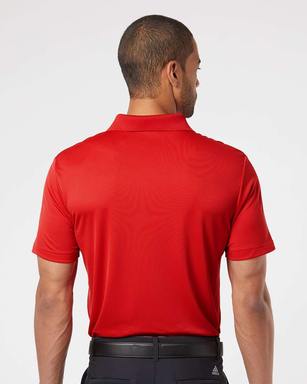 red adidas golf shirt