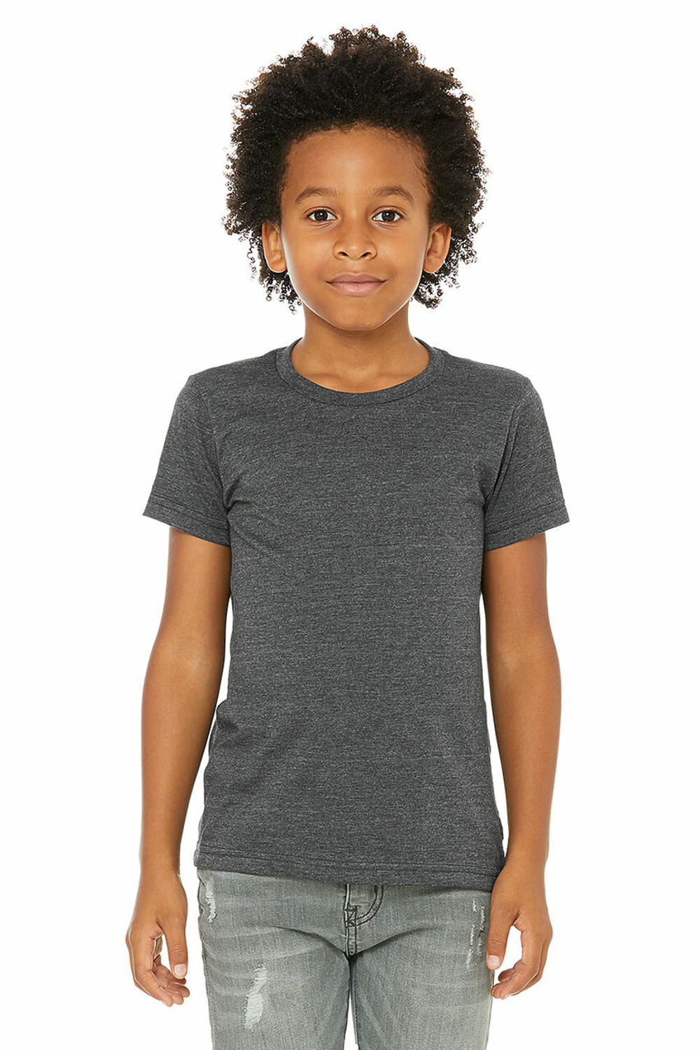 Bella Canvas Youth Unisex Jersey T-shirts, Basic Cotton Kids Shirt,  Everyday Essential Top, Solid & Heather Colors, Soft Blank Youth Shirt 