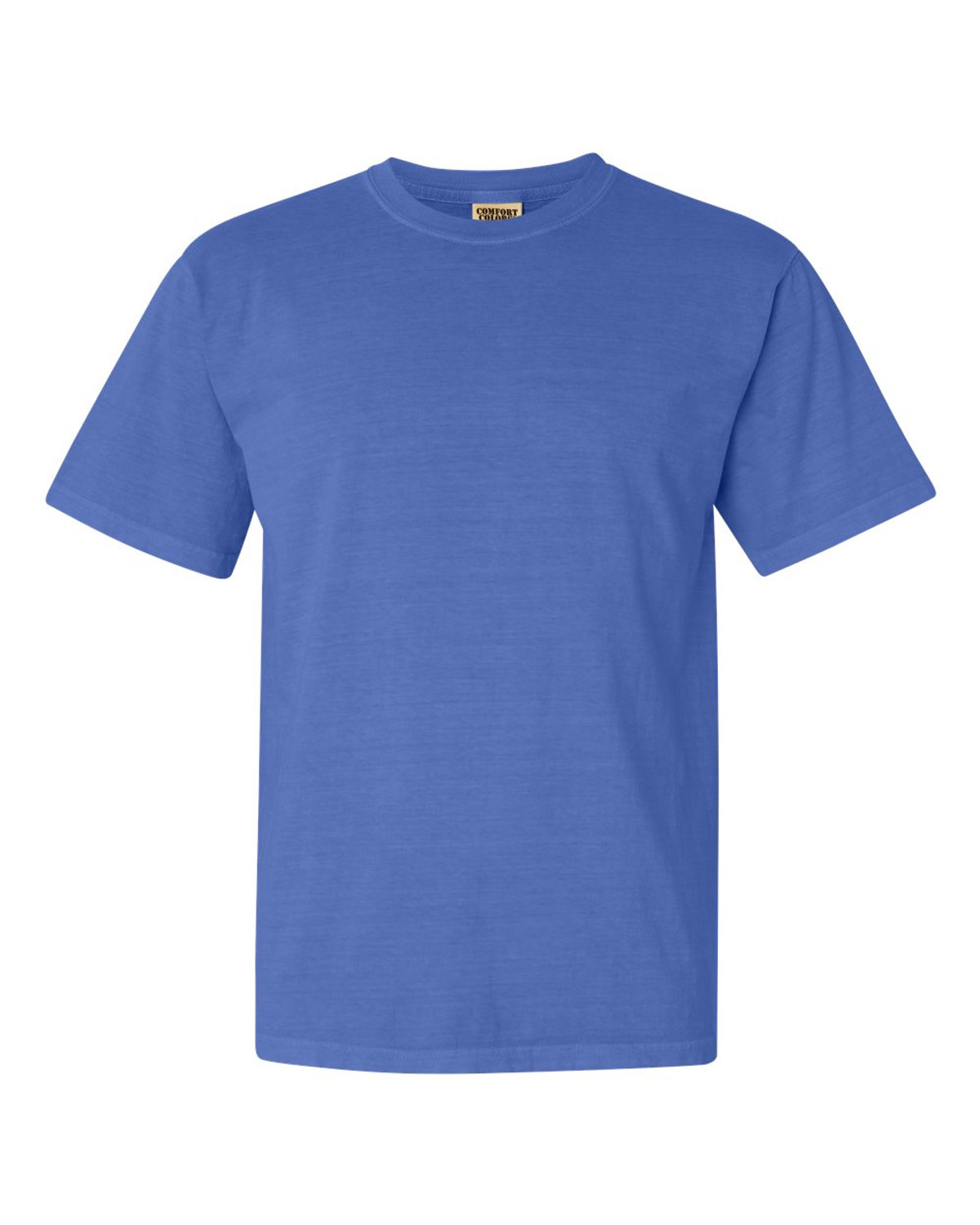 Garment-dyed cotton T-shirt - royal blue