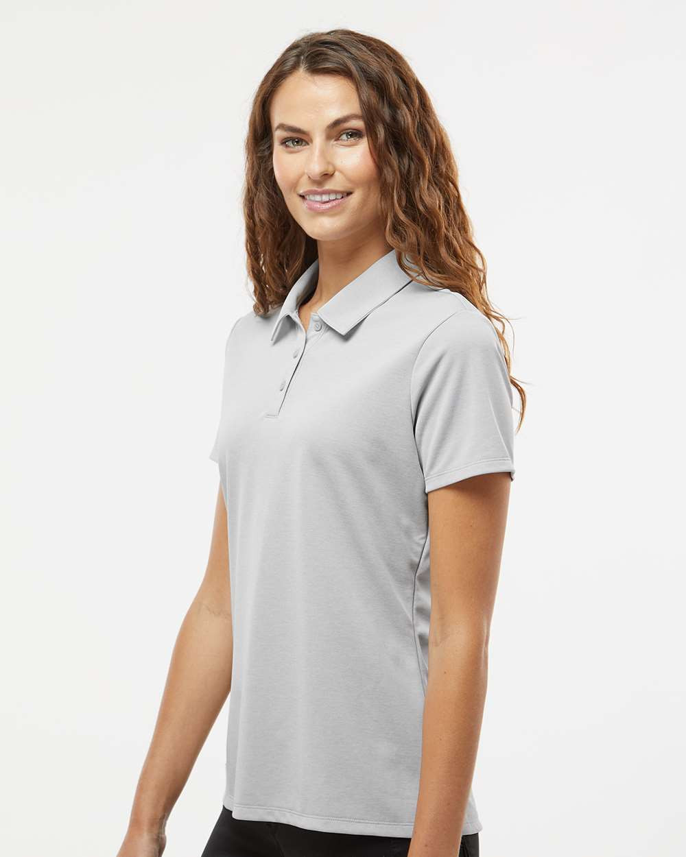 adidas heathered polo