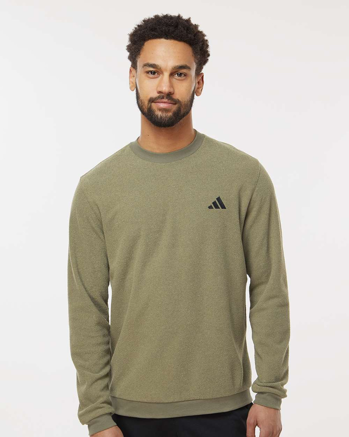 Olive clearance adidas sweatshirt