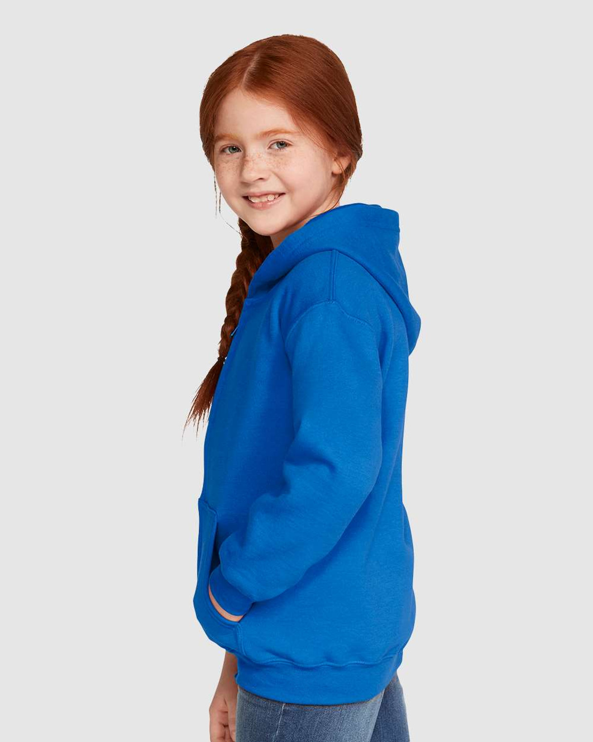 Gildan 18600B Heavy Blend™ Youth Full-Zip Hooded Sweatshirt 