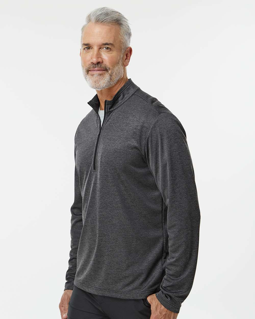 Adidas A593 Space Dyed Quarter-Zip Pullover - T-shirt.ca