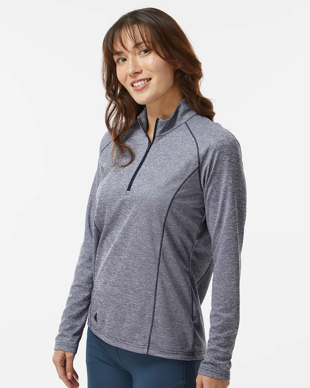 Adidas A594 Women's Space Dyed Quarter-Zip Pullover - T-shirt.ca