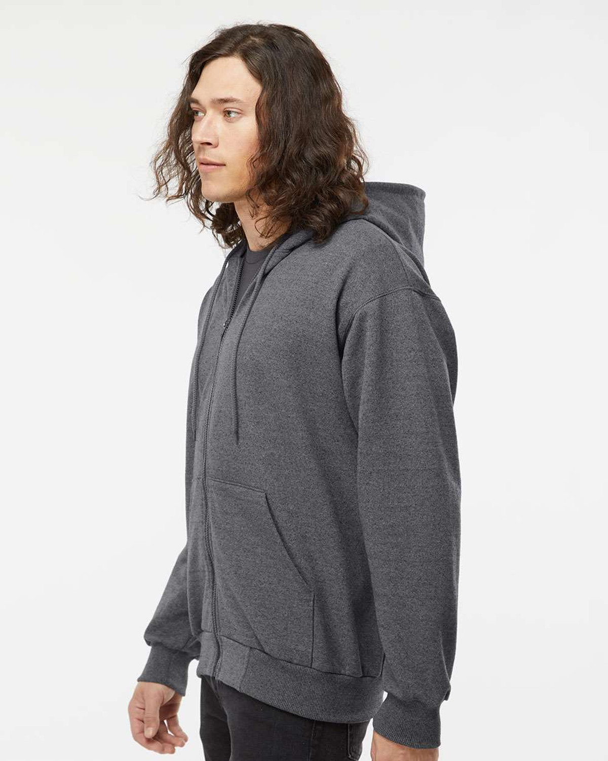 King Athletics KF9017 Full Zip Hooded Sweatshirt