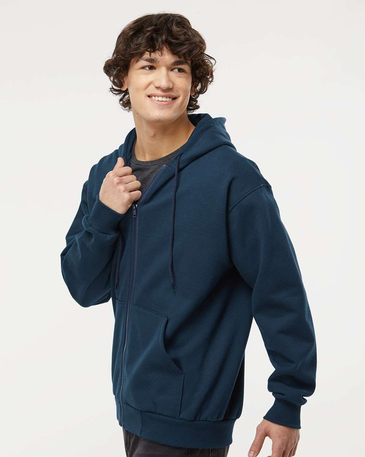 King Athletics KF9017 Full Zip Hooded Sweatshirt