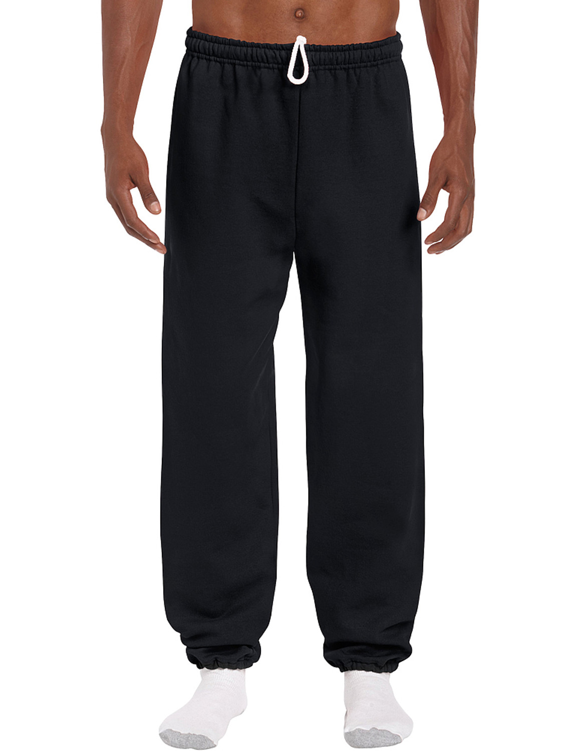 Mens Plain Tracksuit Trousers Fleece Jogging Sweatpants Cuffed Bottoms Size  S-XL