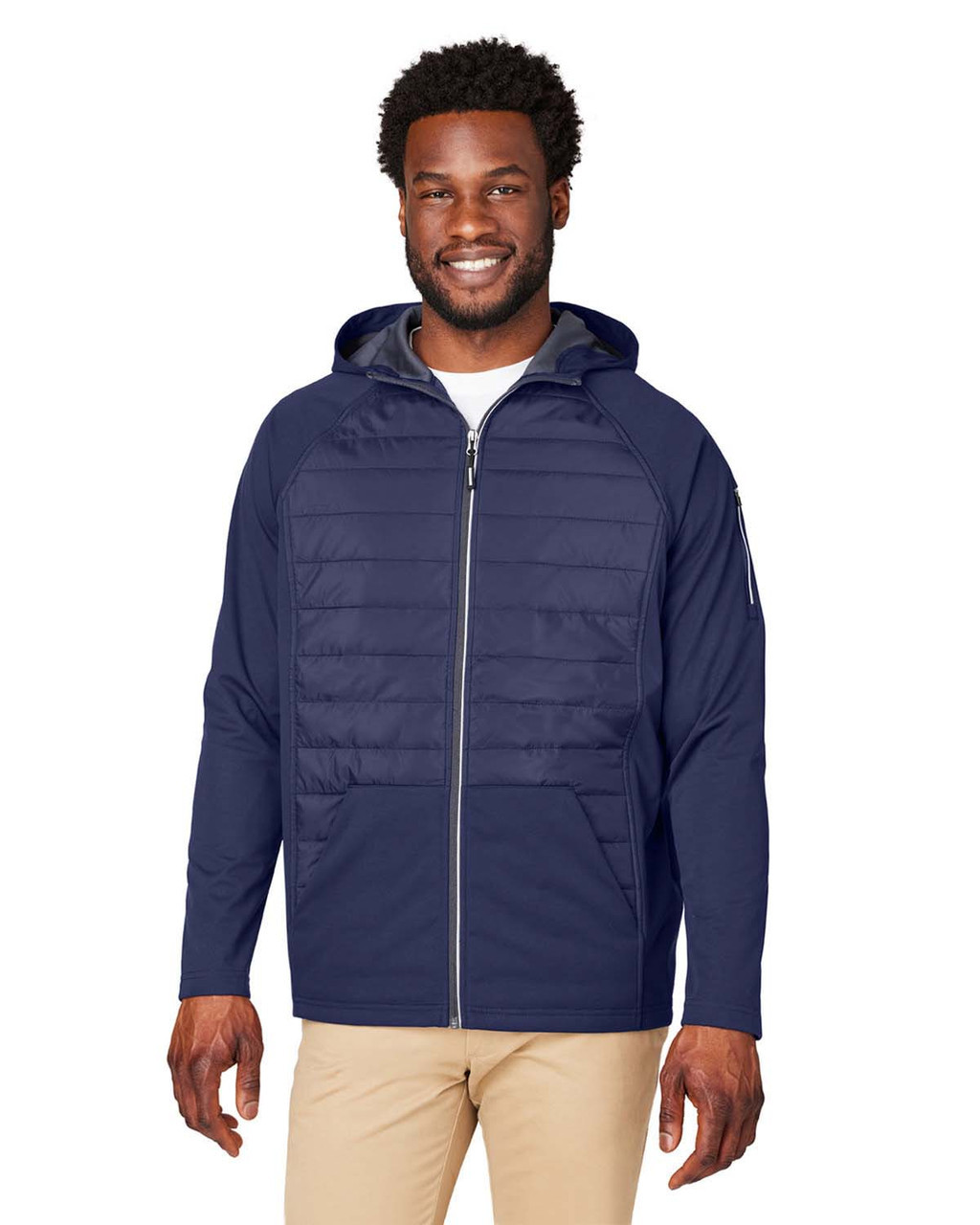 Core365 CE808 Unisex Techno Lite Hybrid Hooded Jacket - T-shirt.ca