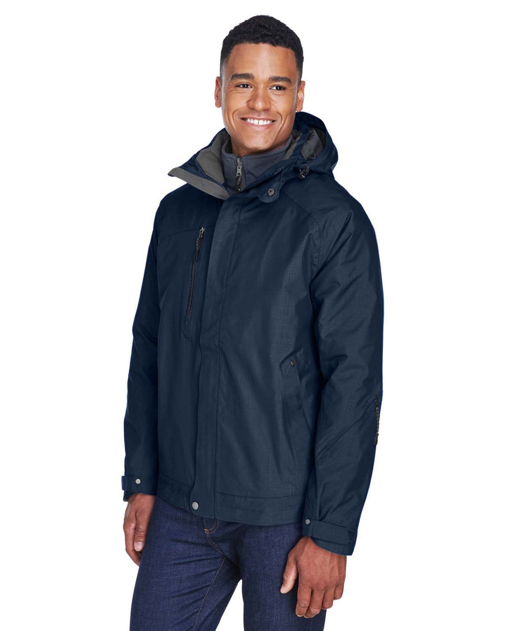 North End 88178 Caprice 3-in-1 Jacket with Soft Shell Liner - T North End 88178 Caprice 3-in-1 Jacket with Soft Shell Liner - T