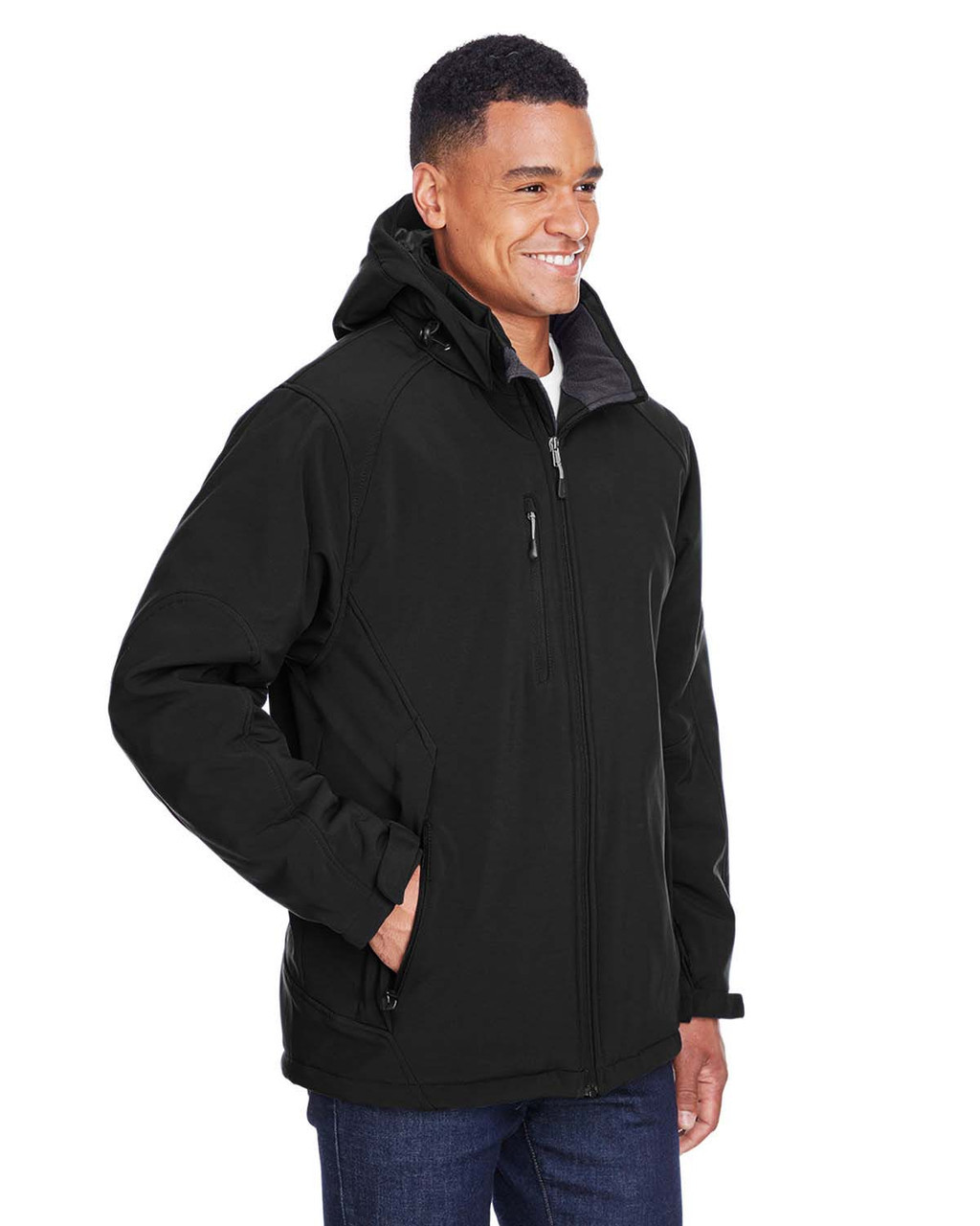 North End 88159 Insulated Soft Shell Jacket With Detachable Hood