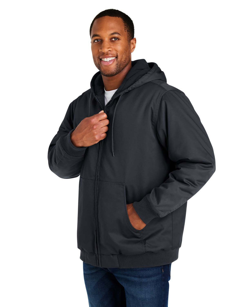 Harriton M722 Unisex ClimaBloc® Heavyweight Hooded Full-Zip Jacket