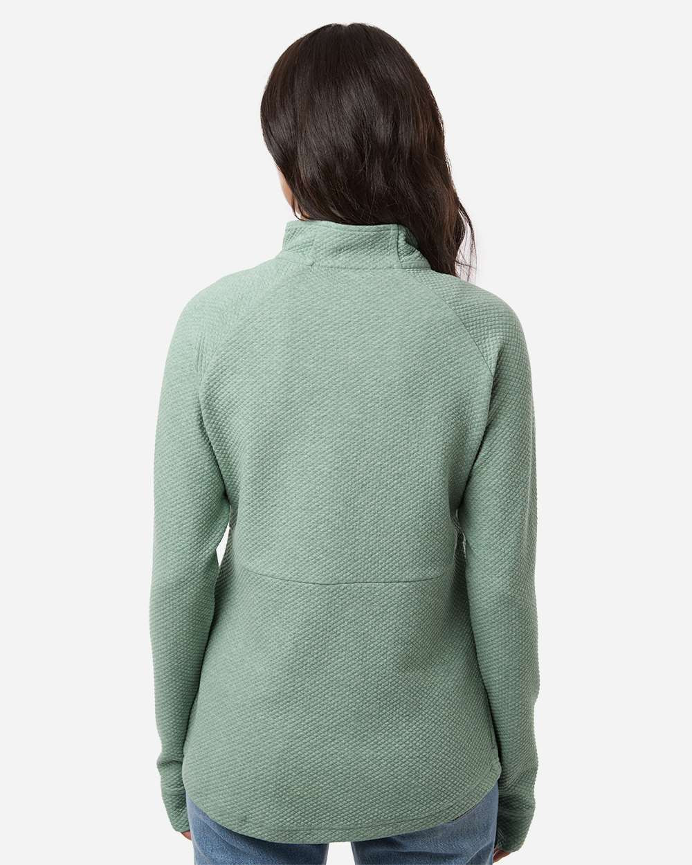 North End NE725W Ladies' Spirit Textured Quarter-Zip Sweatshirt