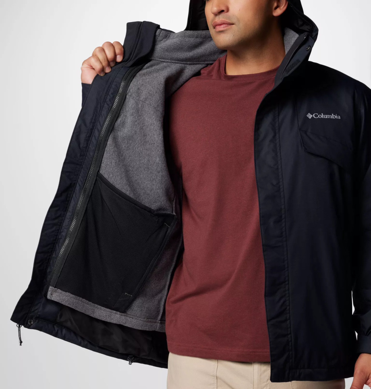 Columbia 209690 Men's Bugaboo III Fleece Interchange Jacket - T