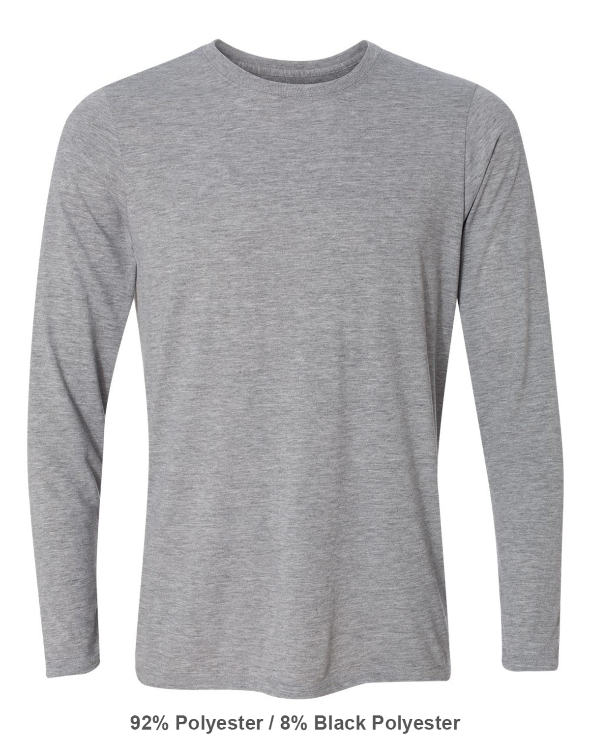 Let's Go Brandon Long Sleeve Dry Fit T Shirt - Gray