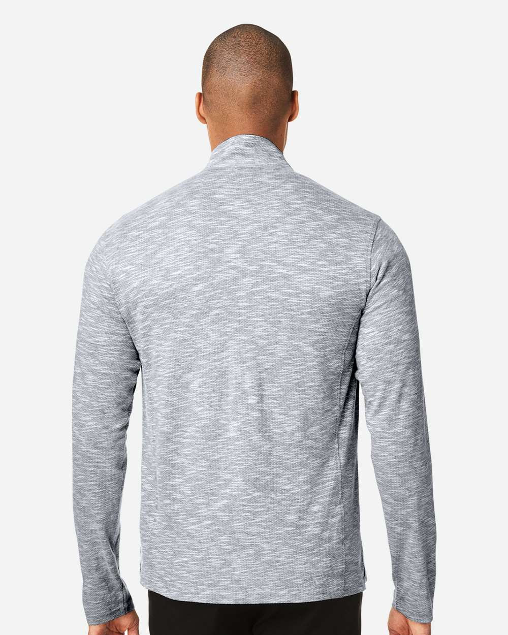 トップス nigico North End NE415 Eclipse Jacquard Quarter-Zip Pullover - T-shirt.ca