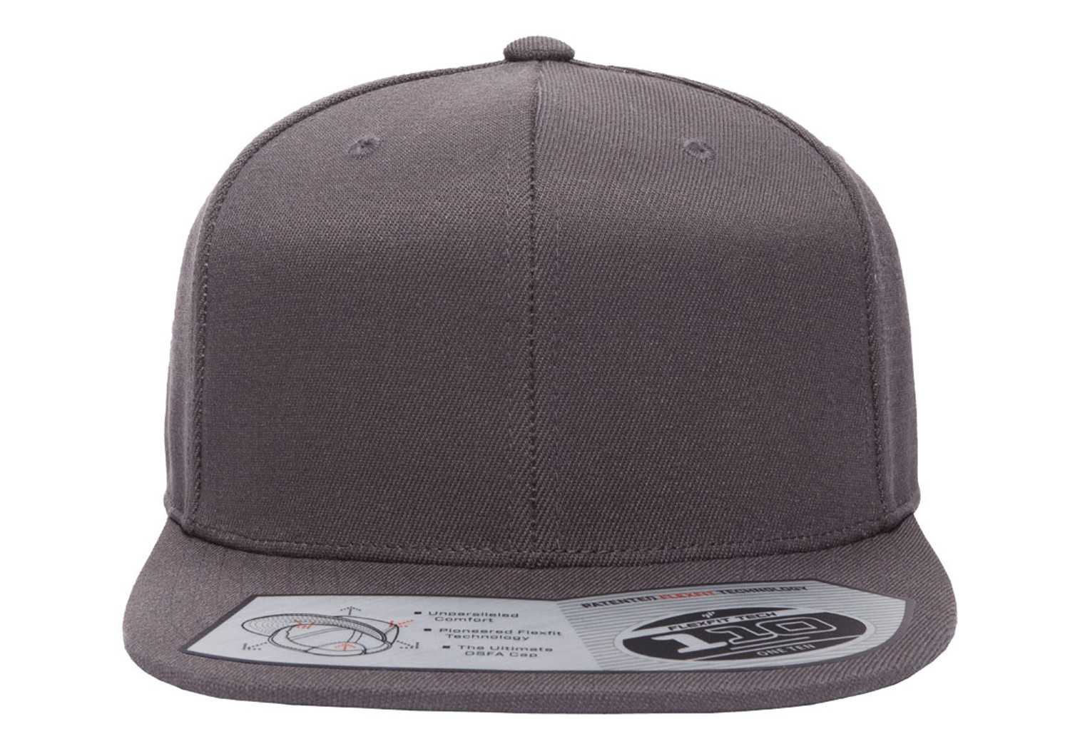 Flexfit Wool Blend Flat Bill Snapback Hat | T-Shirt.ca