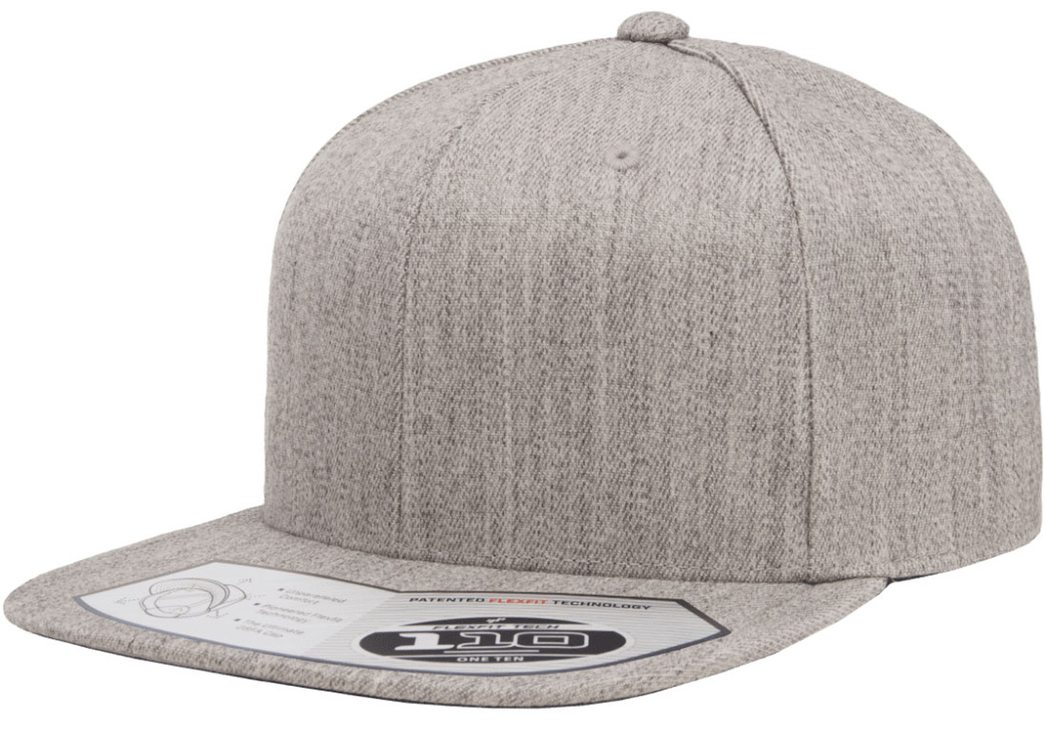 Flexfit Wool Blend Flat Bill Snapback Hat | T-Shirt.ca