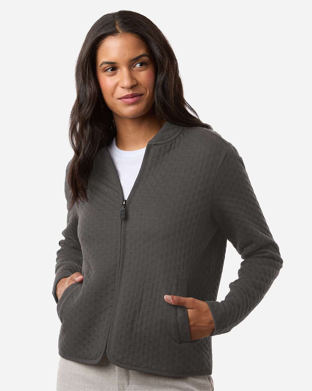Devon & Jones DG740W Women's Berkeley Textured Full-Zip Jacket - T